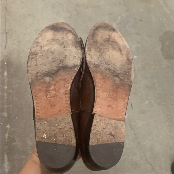 Vintage 90s Liz Claiborne Dark Oxford Brown Leather Shoes - Picture 5 of 8